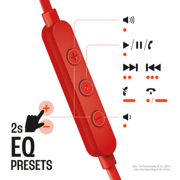 JBL Tune 310C Wired USB-C Earphones